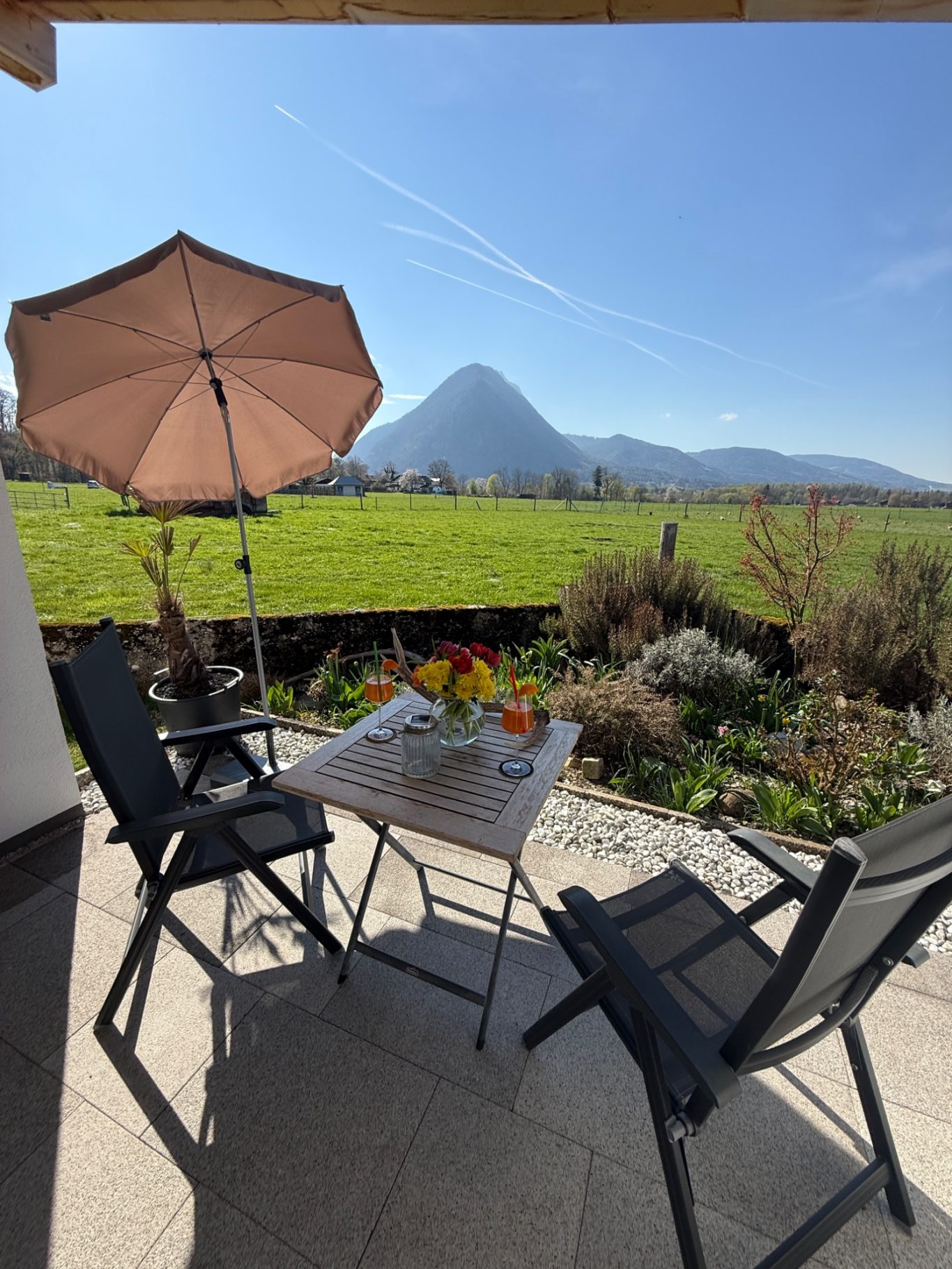 Bergblick von der Terrasse